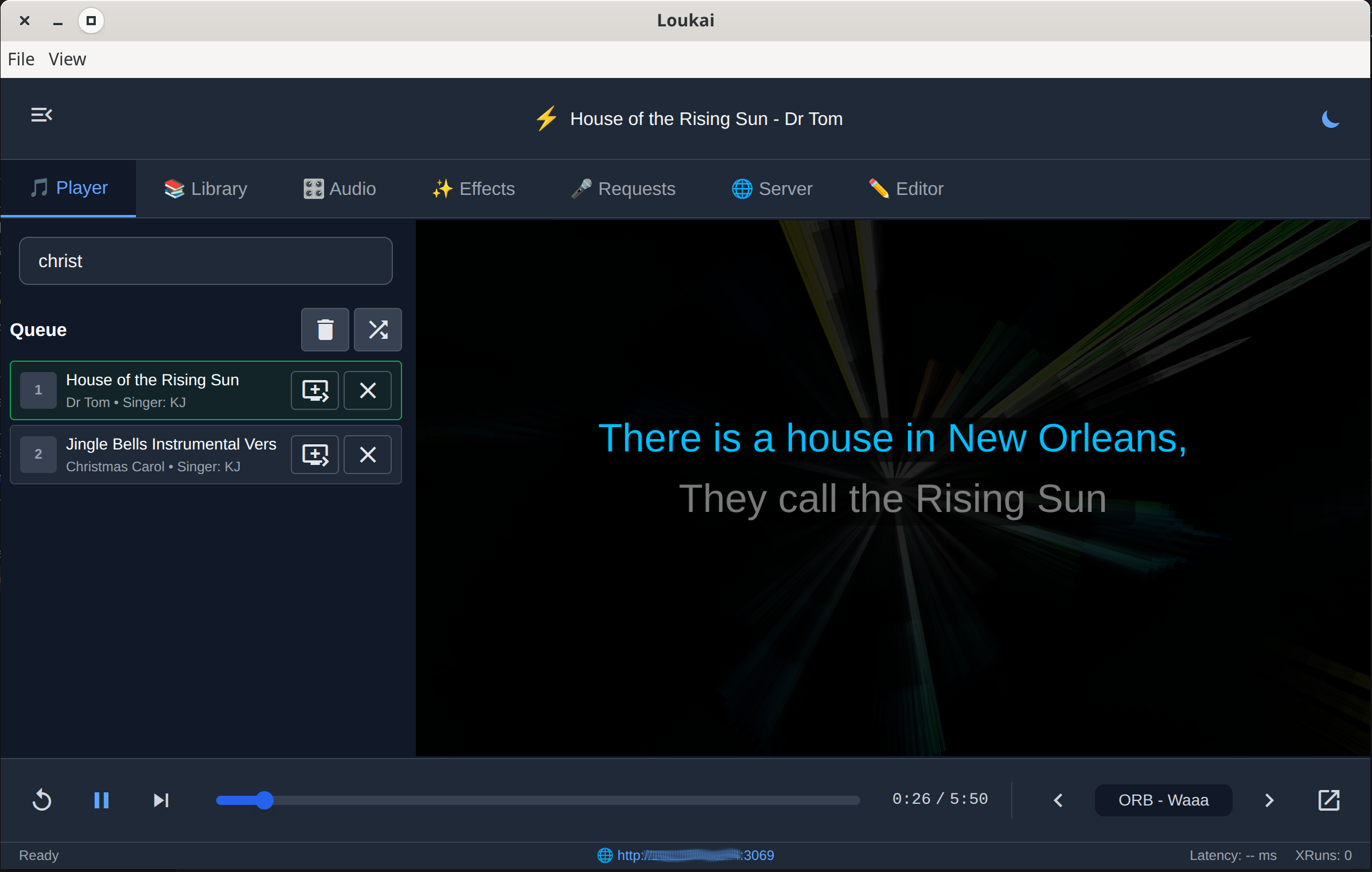 Loukai Karaoke Application Screenshot